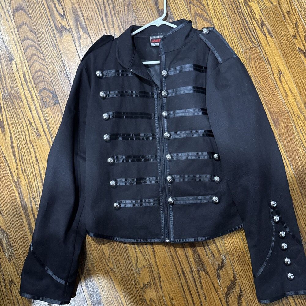 Jawbreaker Military Parade MARCHING JACKET Black Size Large MCR STEAMPUNK